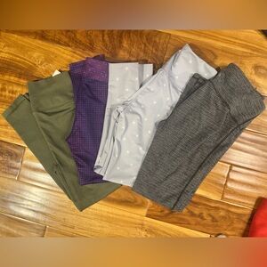 Women’s Yoga Bundle - 4 Pairs of Leggings - PrAna, Onzie, J Crew